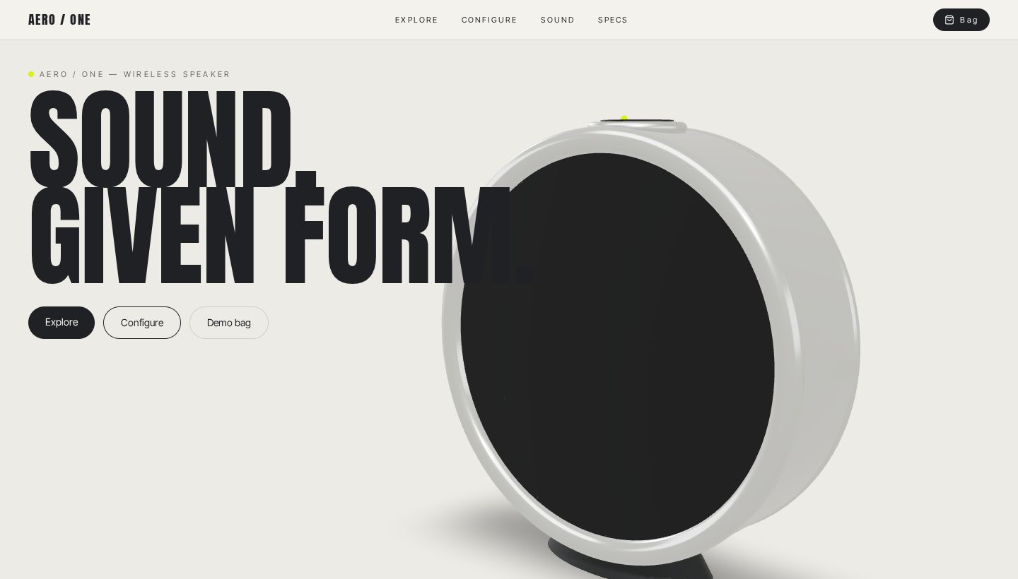 AERO — Product experience preview