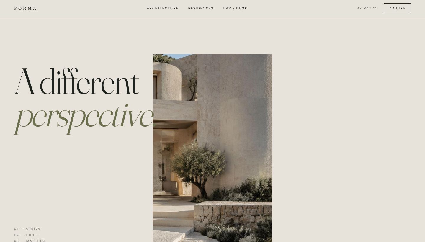 FORMA — Architecture experience preview